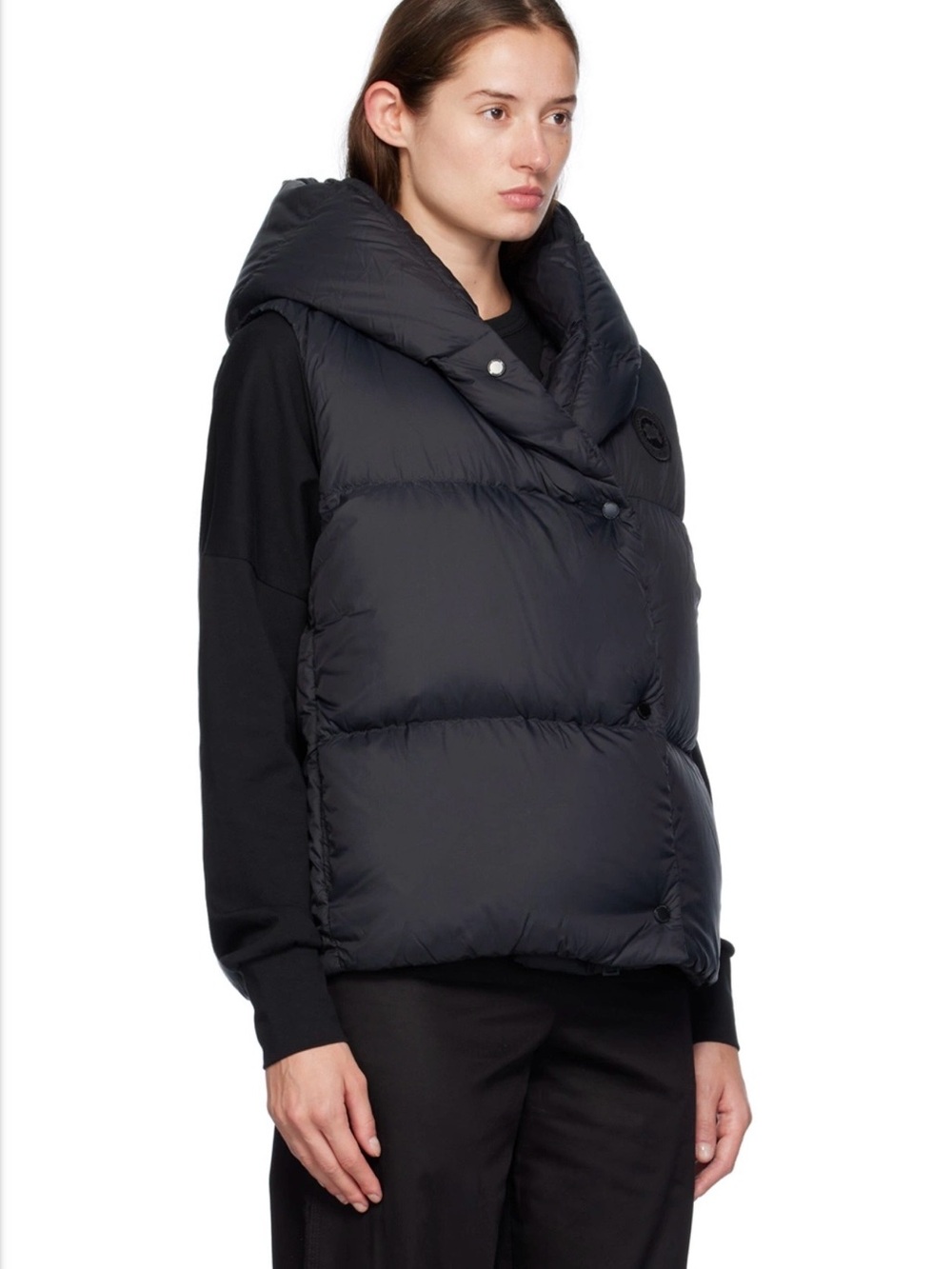 Canada Goose Black Rhoda Hooded Puffer Vest  NWT - Picture 3 of 8